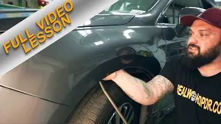 FULL PDR LESSON 👨🏽‍🎓- Dent Removal Techniques - Subaru Fender Dent