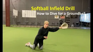 How to Dive for a Ground ball in Softball/Baseball