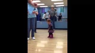 Country dancing toddler style