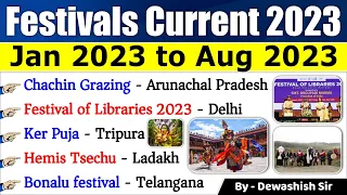 Fair & Festival of India Current Affairs 2023 | भारत के प्रमुख त्यौहार एवं मेले | Jan to Aug 2023