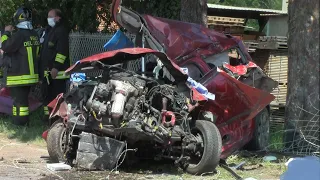 MISINTO INCIDENTE MORTALE DECOLLO ELI BERGAMO + CARRO FIAMMA VVF SEREGNO + CRI MISINTO IN SIRENA