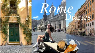 rome travel vlog | arriving in italy, lots of exploring & eating | pt. I