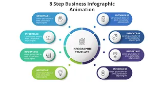 2.PowerPoint Animation Step-By-Step Tutorial | 8 Step Infographic Design | @Infographicsproject