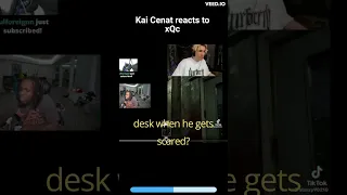 Kai Cenat reacts to xQc jumpscare in Outlast #shorts