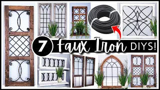 7 HIGH-END Inspired Faux Iron DIY DECOR HACKS | LUXURY Store DUPES & DIYs | Get The Look For Less!