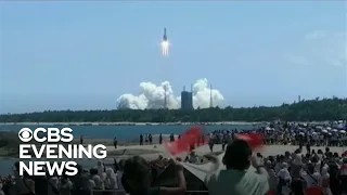 Chinese rocket crashes back to Earth, sending debris into Indian Ocean