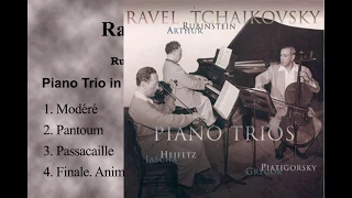 Ravel Piano Trio (Rubinstein, Heifetz, Piatigorsky 1950)