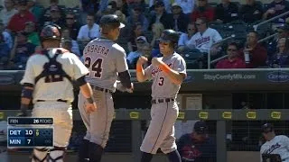 4/29/15: Tigers' bats hot with 17 hits in 10-7 win