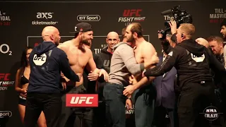 UFC London: Nicolae Negumereanu vs. Saparbek Safarov weigh in face off