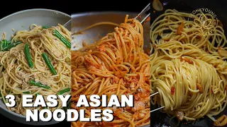 3 EASY Asian Noodle Recipes with Few Ingredients