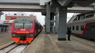 ...как объявляют поезда на вокзале г.Казань (день) (янв,2018) (HD)