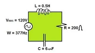 Physics 49  RCL Circuits (1 of 2) Reactance and Impedance explained example