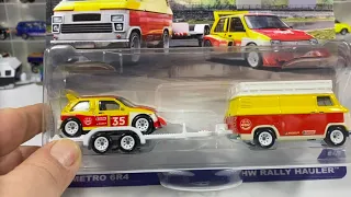 Hot Wheels Team Transport MG Metro 6R4 & Rally Haler Unboxing