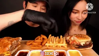 Zach Choi Burger King mukbang with girlfriend (deleted video)