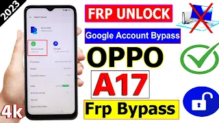 Oppo a17 Cph2477 Frp Bypass Without Pc | google Account Bypass | Oppo a17 Frp Bypass | New Security