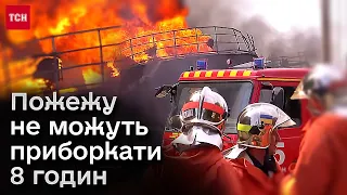 😱🔥 Жар від полум'я відчувається за пів кілометра! На Київщині палає після влучання