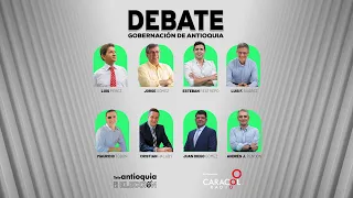 ((Al Aire)) Debate de candidatos a la Gobernación de Antioquia 2023 | #TeleantioquiaEsLaElección