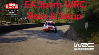 EA Sports WRC | Race & Setup | Toyota GR Yaris Rally1 | La Bollène Vesubie Col. | Monte Carlo | #4K