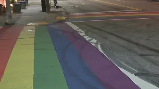 Video shows street racers burning rubber on Midtown Atlanta rainbow crosswalks — again