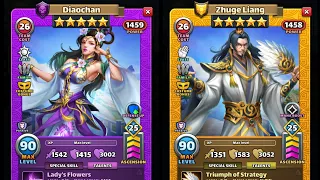 Empires & Puzzles Diaochan Costume & Zhuge Liang Costume Minion Counters, your Nemesis has arrived😄