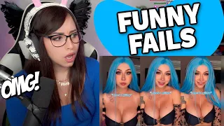 TRY NOT TO LAUGH WATCHING FUNNY FAILS VIDEOS #11 | Bunnymon REACTS