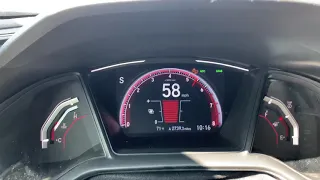 2019 Honda Civic 1.5T acceleration 0-95mph