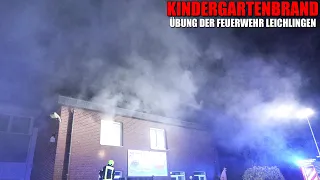 [BRENNT KINDERGARTEN] - Mehrere Personen vermisst ~ Alarmübung der Feuerwehr Leichlingen -