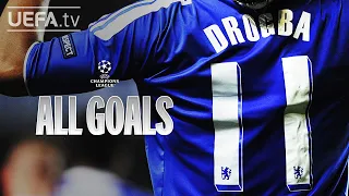 DIDIER DROGBA: ALL #UCL GOALS!