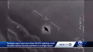 Pentagon report says more than 100 UFO sightings could threaten national security