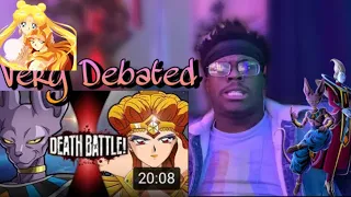 I’m Ok With This..? Beerus vs Sailor Galaxia | Death Battle | REACTION!!