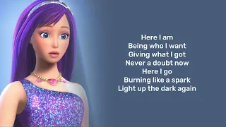 Here I am ( Tori version ) Lyrics [ Barbie: The princess & the popstar ]