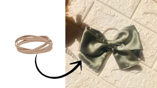 DIY | How to Make Old Hair tie to New Bow Hair Tie 🎀 | Hair Bow Out of fabric Simple Method 🎀