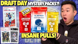 These special NFL DRAFT graded card mystery packs are some of the CRAZIEST EVER ($8,000)! 😱🔥