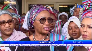 Insecurity: First Lady Oluremi Tinubu Advocates Death Penalty For Kidnappers