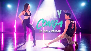 Conga | #TmillyTV | INT Salsa | Desi Jevon Choreography