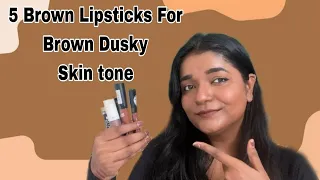 Top 5 Nude Brown Lipsticks For Brown skintone Dusky skintone Deep Skintone Under Rs.300/-