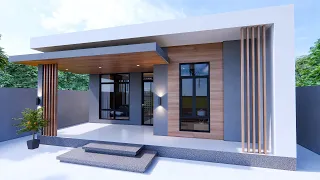 House design idea |  Modern house 7.5m x 9m (68sqm)