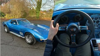 1969 Chevrolet Corvette C3 Stingray 350 V8 L46 Manual - POV Test Drive & Walk-around | V8 Sound