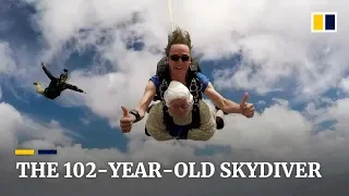 102-year-old great-granny becomes the world’s oldest skydiver