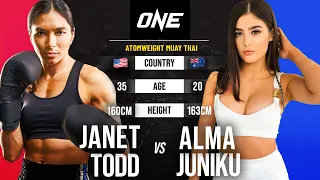 Women's Muay Thai BANGER 🤩 Janet Todd vs. Alma Juniku | Full Fight