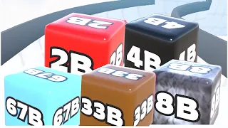 JELLY TUBE RUN 2048 — Collection: 67 BILLION, 33 BILLION | Start From 8K (All Cubes, Gameplay)