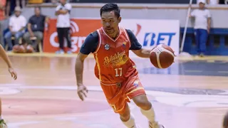 Manny Pacquiao plays basketball in the MPBL pre-season invitational