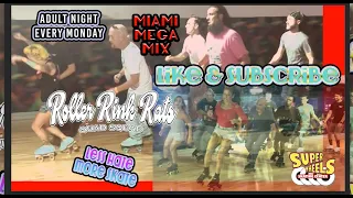 MIAMI MEGA MIX 2022: Shuffle Jam Skating at Super Wheels Kendall FLORIDA Roller Rink Rats Quad Squad