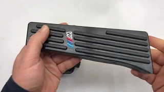 Накладки на педали для BMW premium line черные 2 шт.