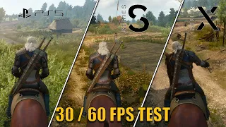 The Witcher 3: Wild Hunt | Xbox Series S / X vs PS5 | Gameplay +FPS Test |