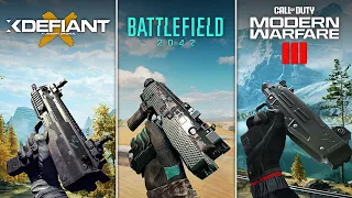 Call of Duty Modern Warfare 3 vs Battlefield 2042 vs XDefiant | Weapons Comparison