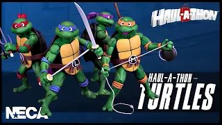 NECA Toys Haul-A-Thon TMNT The Animated Series Turtles 4-Pack @TheReviewSpot