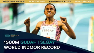 Women's 1500m World Indoor Record - Gudaf Tsegay | World Athletics Indoor Tour