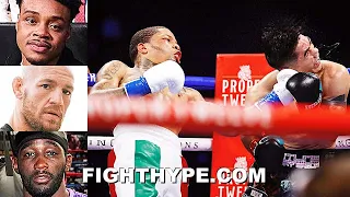 FIGHTERS REACT TO GERVONTA DAVIS KNOCKING OUT LEO SANTA CRUZ: SPENCE, MCGREGOR, CRAWFORD, & MORE