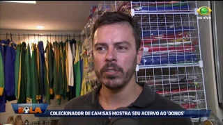 Colecionador de camisas mostra seu acervo ao Donos